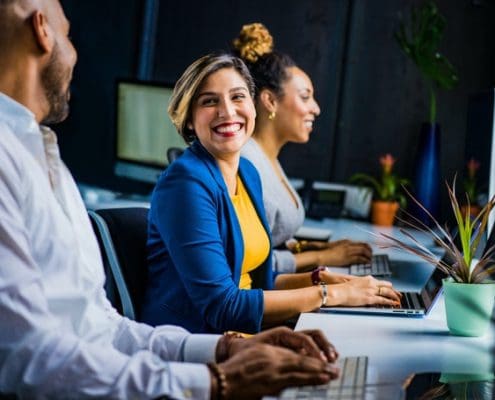 career advice woman happy at work